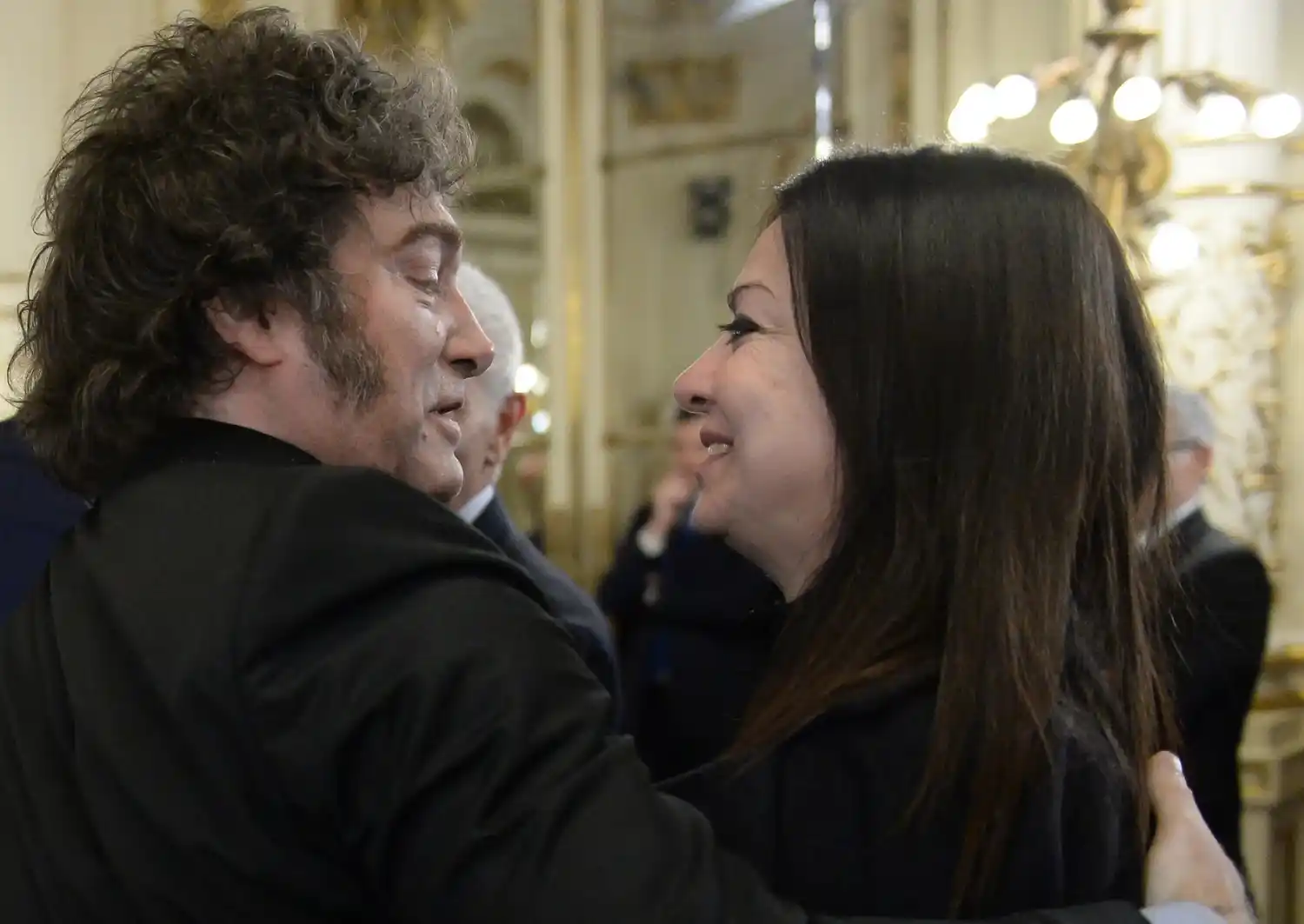 Javier Milei y Sandra Pettovello