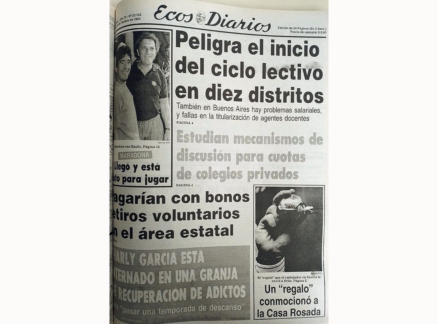 Martes 16 de febrero de 1993