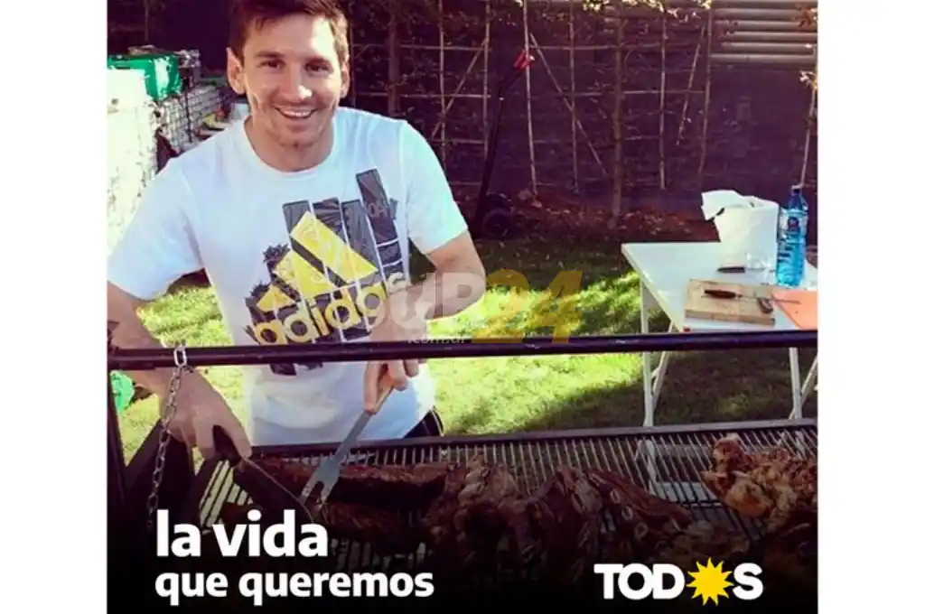 Polémica por campaña del Frente de Todos con imagen de Messi