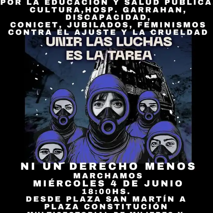 #NiUnDerechoMenos: la consigna que unirá jubilados, discapacidad, cultura y feminismos