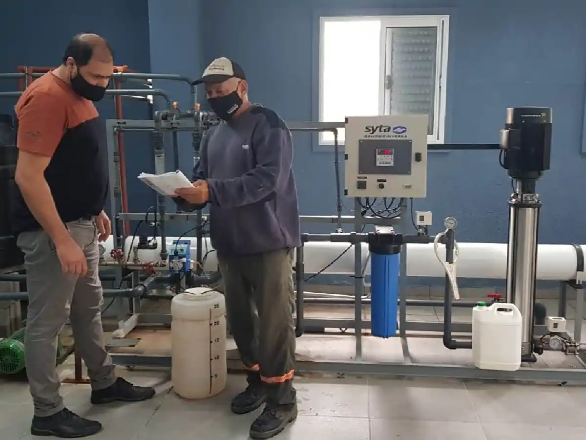 Ramona realiza mejoras en  la planta de agua potable  