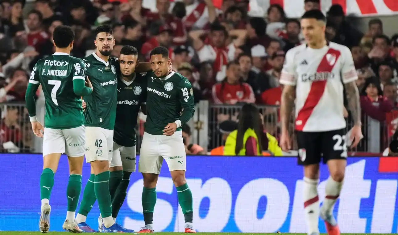 River perdió con Palmeiras en la ida de los cuartos de final de la Copa Libertadores