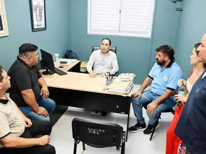 El subsecretario de Gobierno de la Municipalidad 
se reunió con miembros del SUTRAMUF