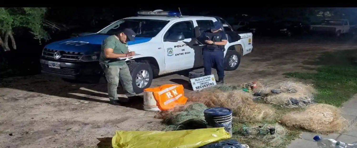 En Concordia se secuestraron más de 1.500 metros de trasmallos prohibidos para la pesca