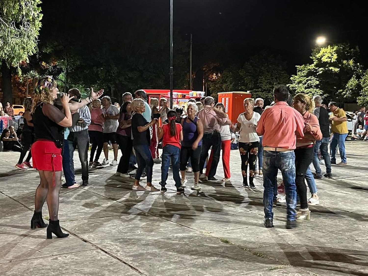 La plaza de la Democracia se vistió de fiesta.