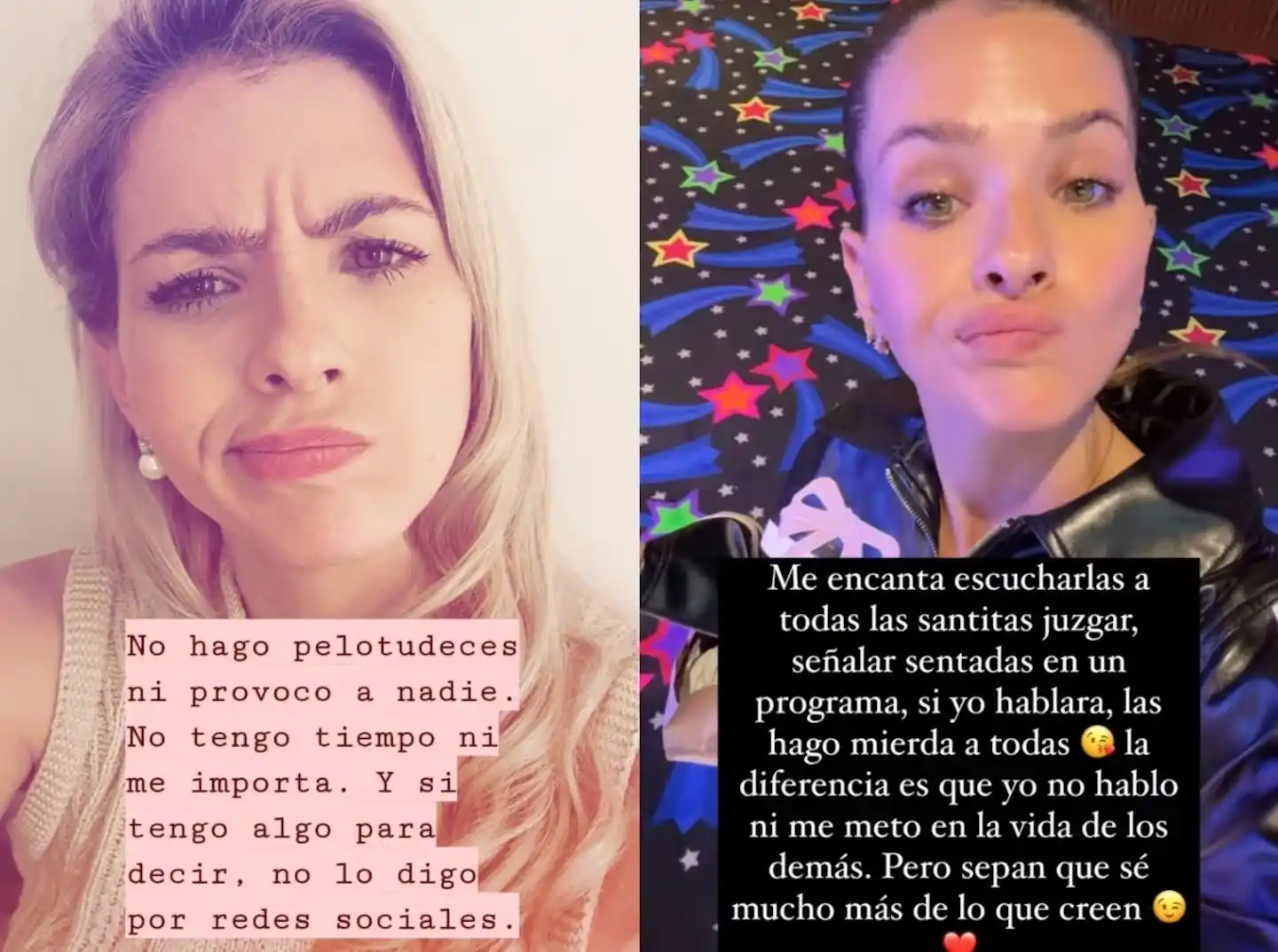 Las fotos que difundieron del "antes y el después" de la China Suárez. (Foto: captura x/mariptik)