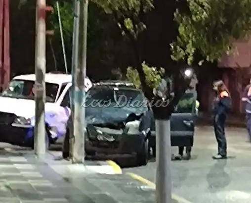 Ambos quedaron sobre la vereda