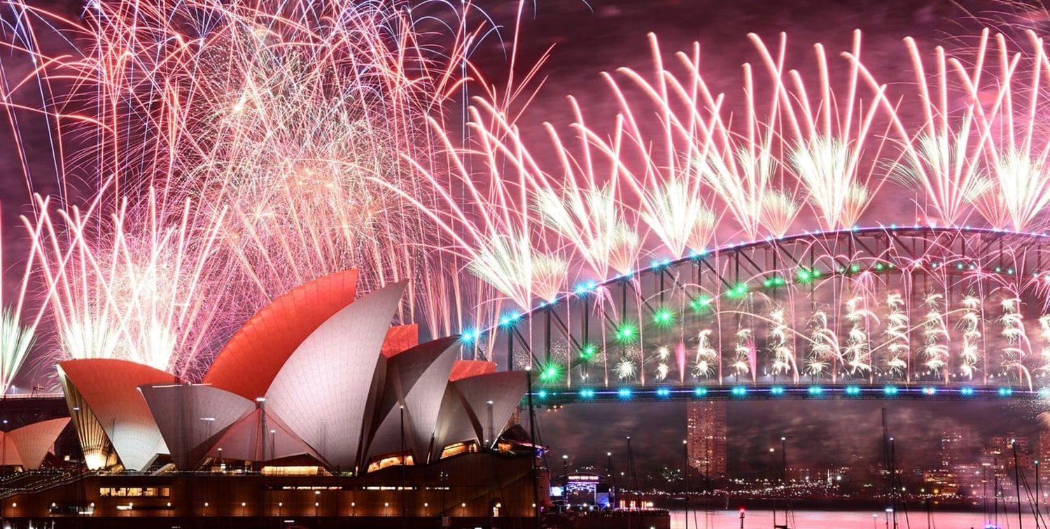 En Sidney, Australia, ya es 2024. Crédito: Reuters