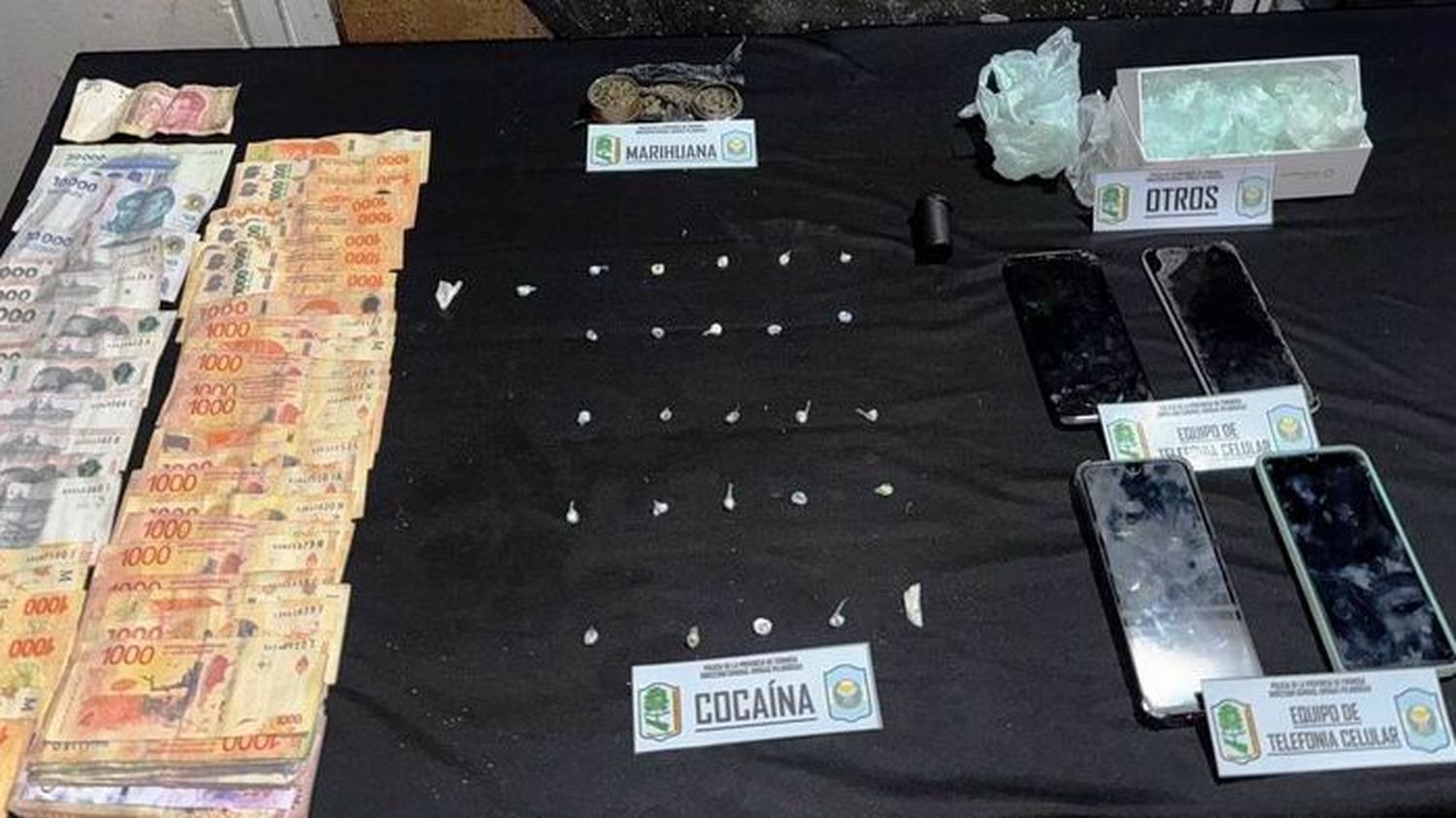 Desarticulan centro de distribución de drogas