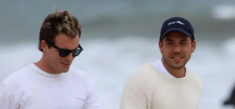 Fer Dente junto a su novio en Punta del Este