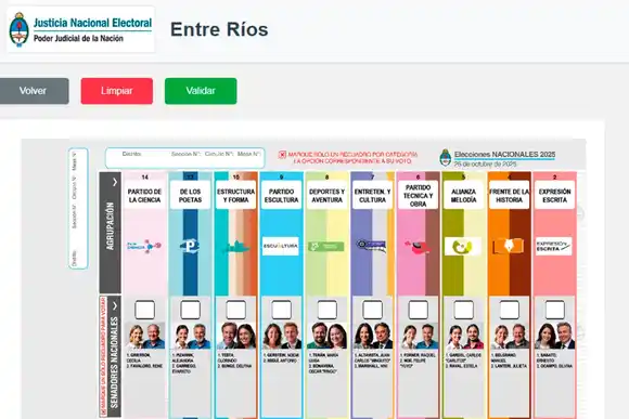 Elecciones 2025: se lanzó un simulador para practicar el voto con Boleta Única Papel