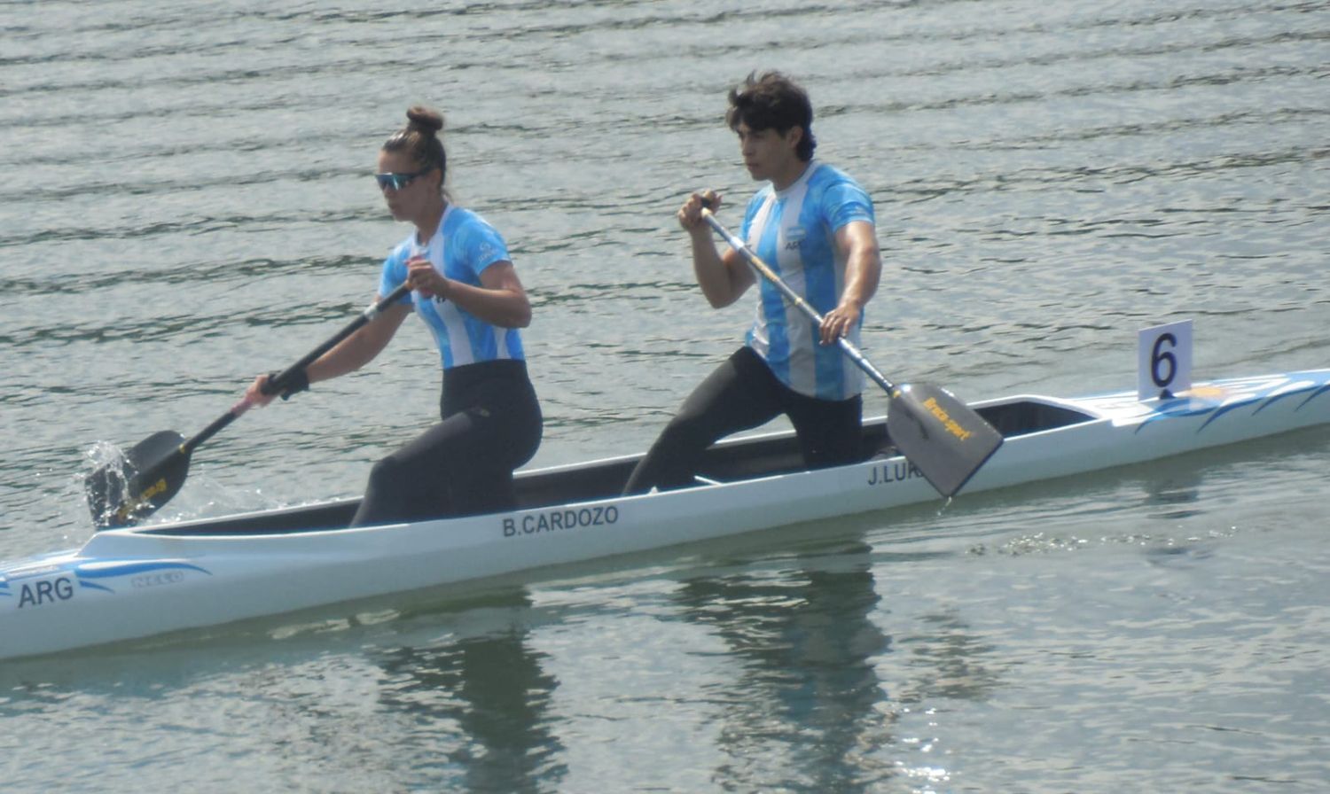 Martina Vela junto a Sánchez Ayala.