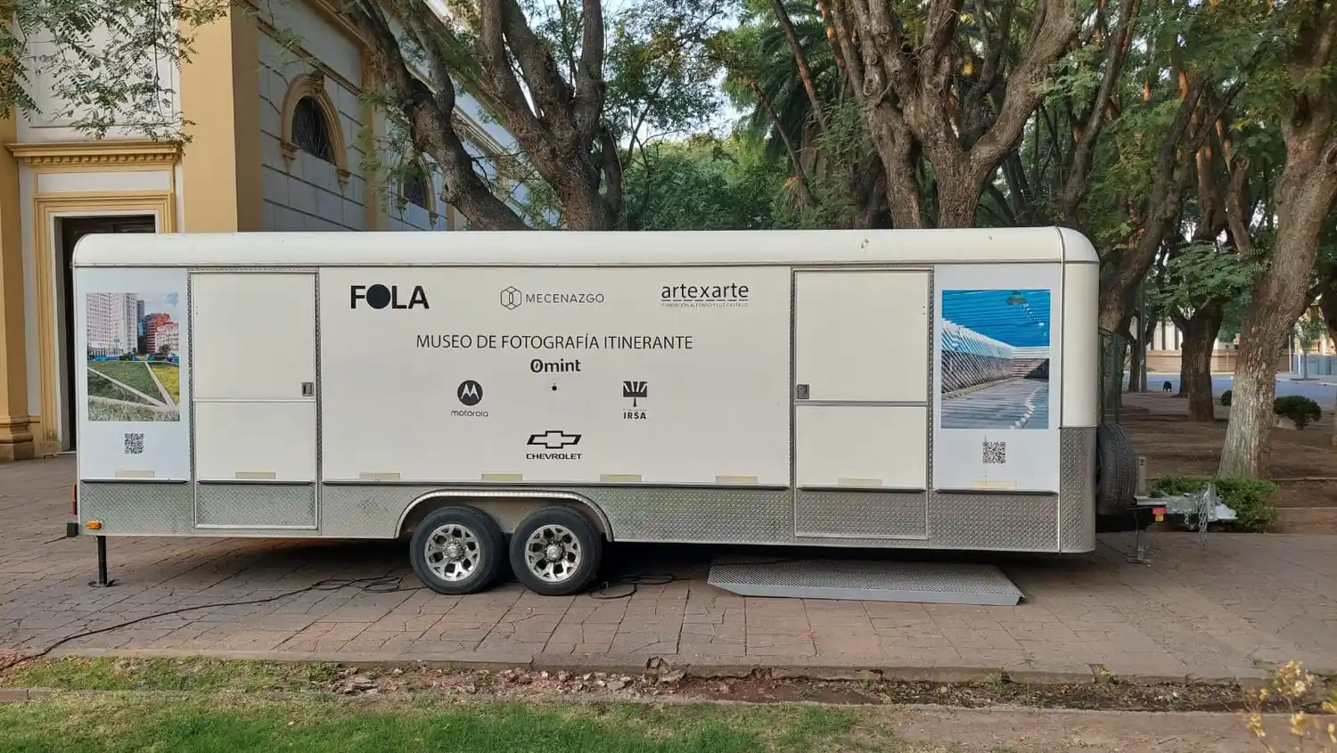 Museo itinerante de fotografía: todo listo para la muestra en plaza Constitución
