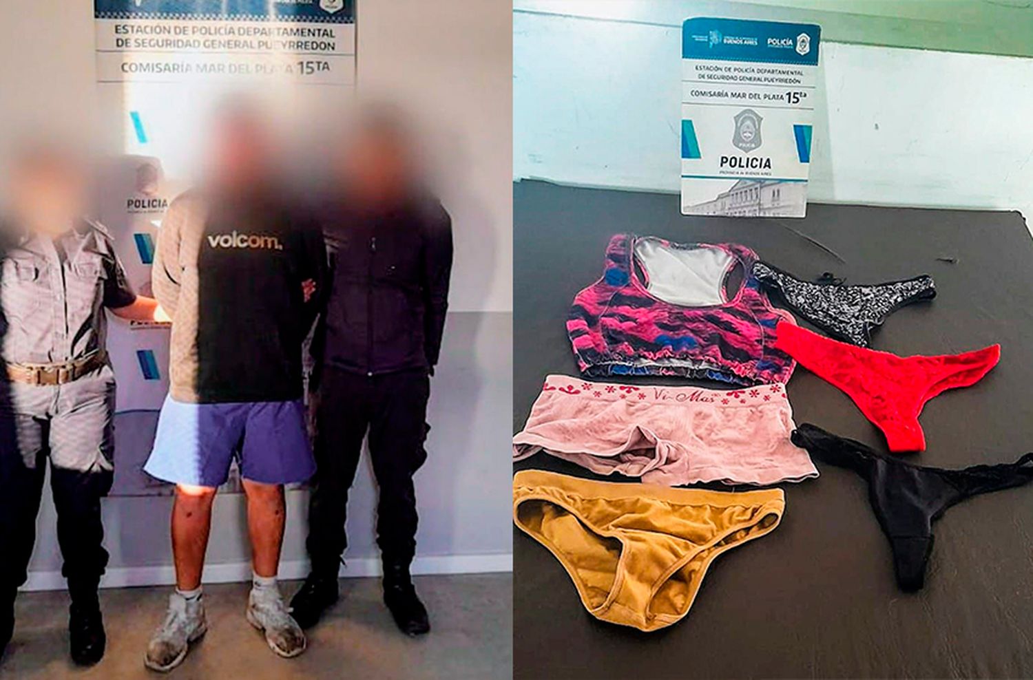 Entró al patio de una casa y robó ropa interior