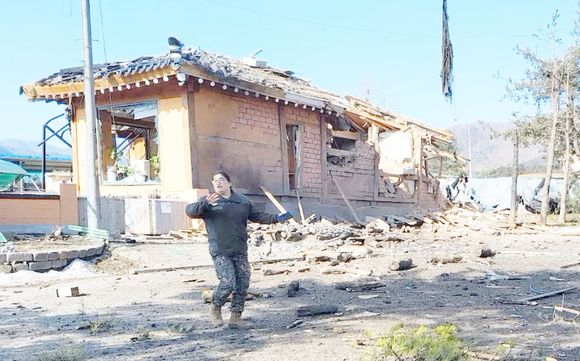 Un avión de combate lanzó por accidente varios proyectiles sobre una zona civil de la República de Corea