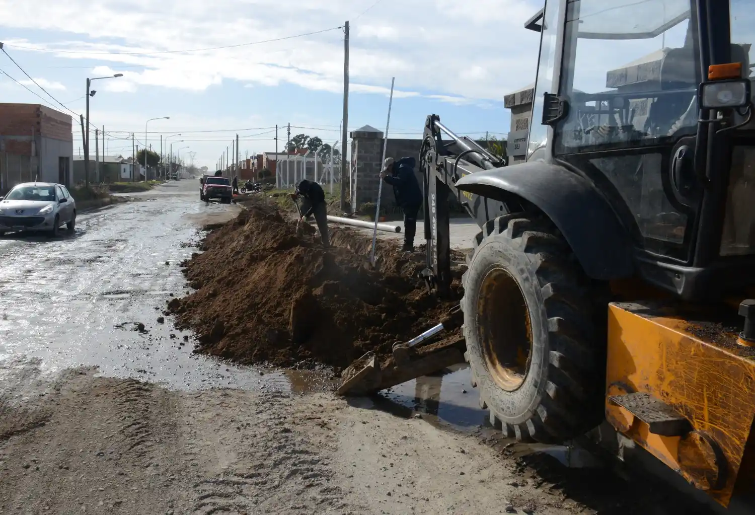 El Municipio realiza obras de infraestructura urbana en diferentes sectores de la ciudad.