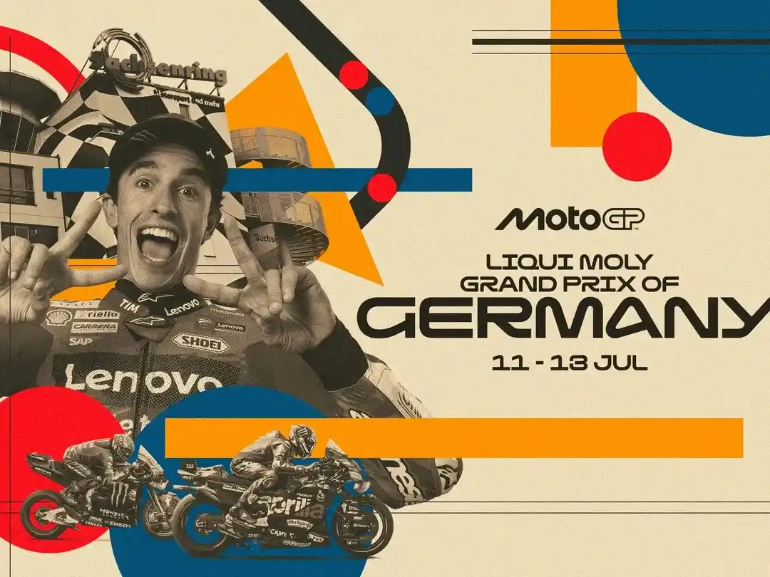 Se corre el Gp de Alemania en Sachsenring.