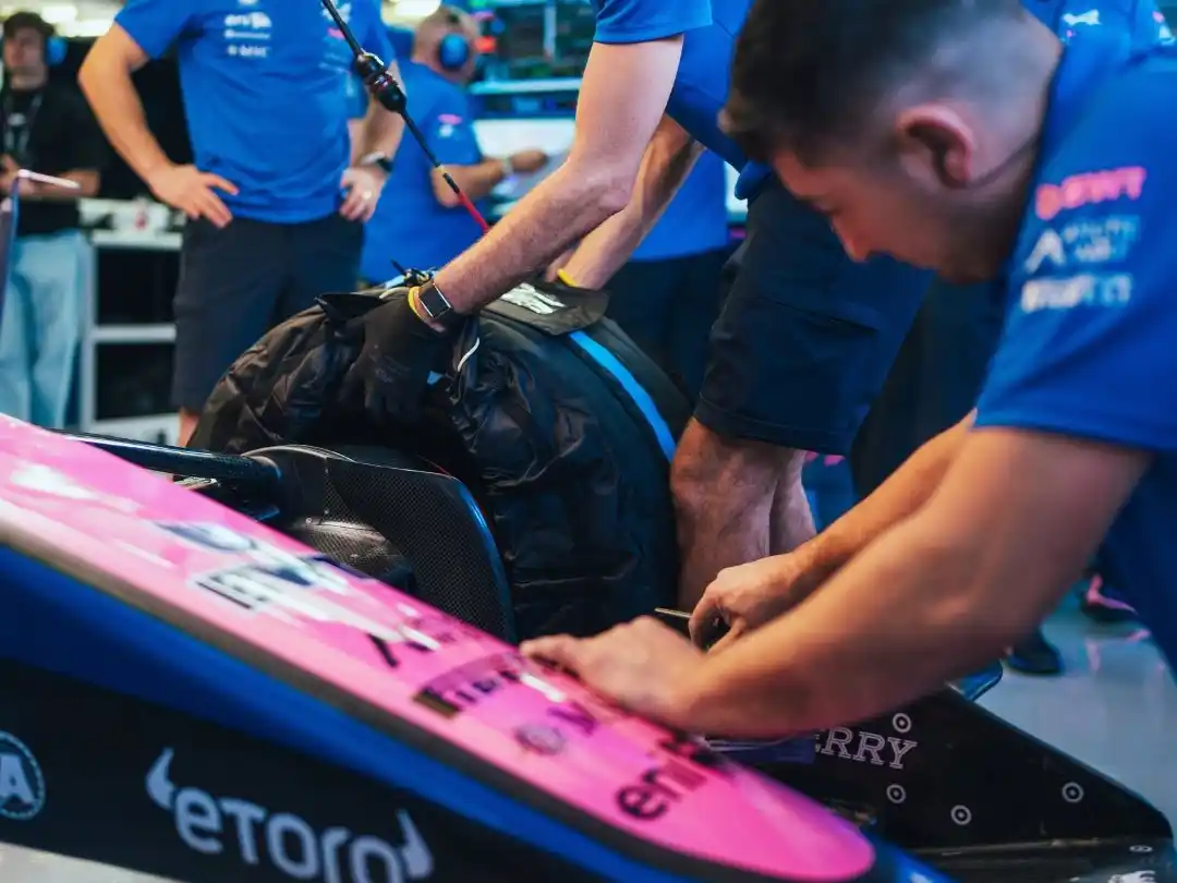 Gasly fue 7° el jueves y hoy es el turno de Colapinto en la doble jornada de Barhein.Foto: @AlpineF1Team
