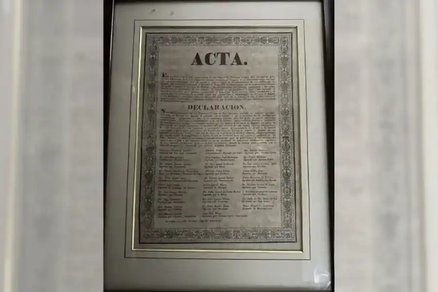 Argentina recuperó un impreso original de la declaración de la Independencia de 1816