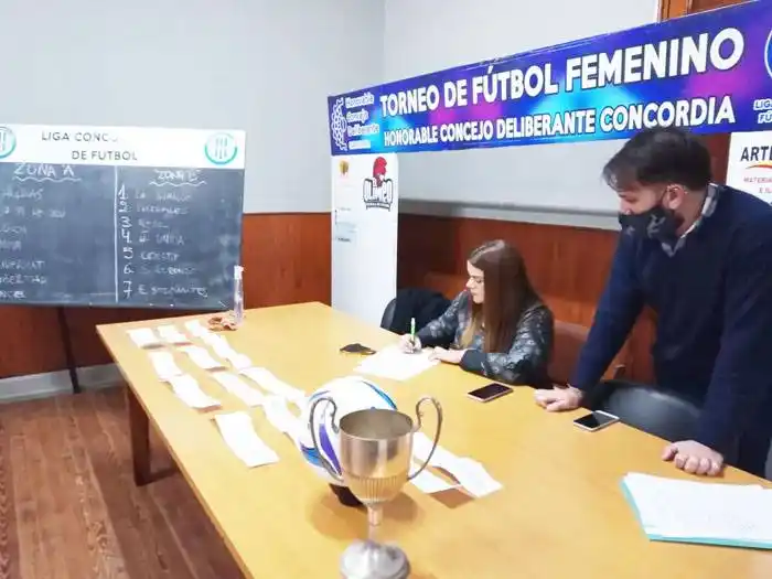 Se sortearon las zonas del fútbol femenino