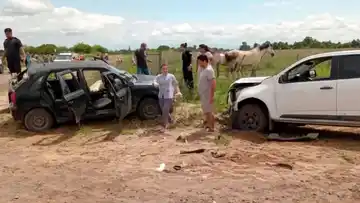 Fatal accidente: un niño y una embarazada murieron en un impacto sobre la ruta 59