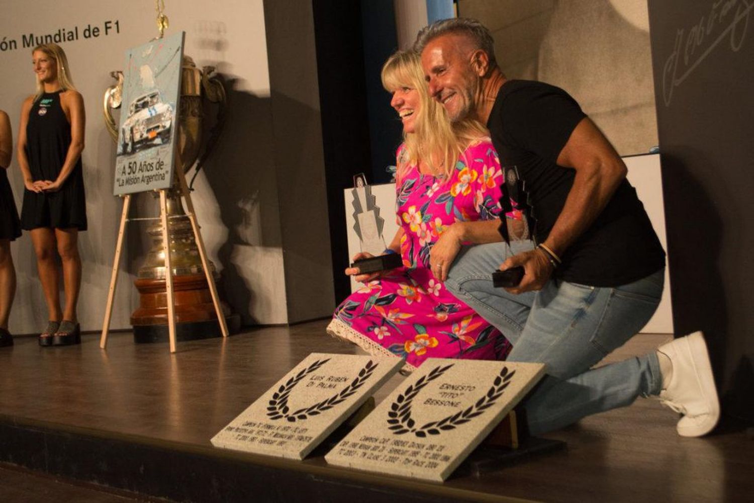 Bessone y Di Palma fueron homenajeados en Balcarce