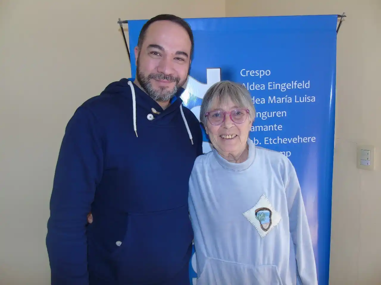 Haydee Chocca, actriz uruguaya, y a César Román Escudero