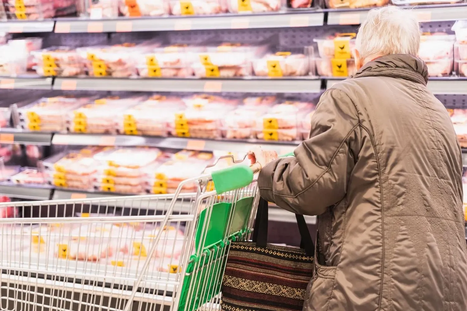 El aumento de las jubilaciones y las comprar en el mercado