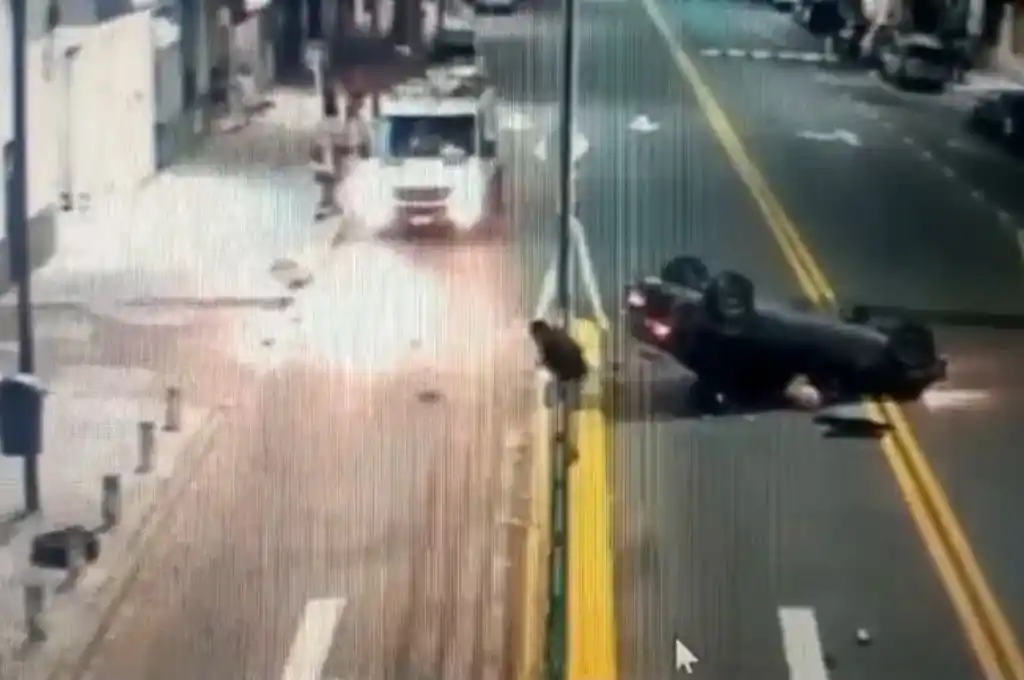 Accidente en barrio Chacarita