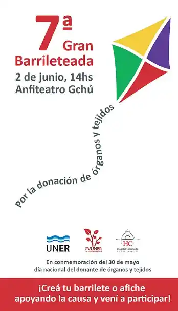 Barrileteada por donación de órganos