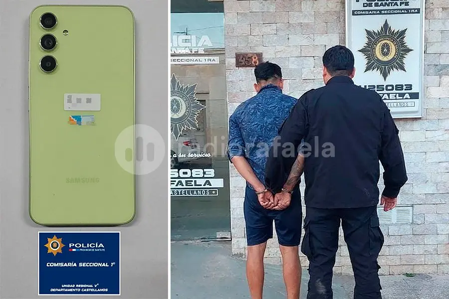 Le robó el teléfono a una mujer y le pidió $60.000 para devolvérselo