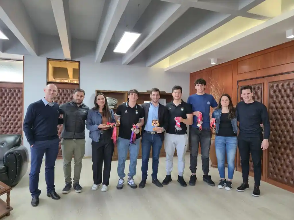 El Intendente recibió a ciclistas rafaelinos