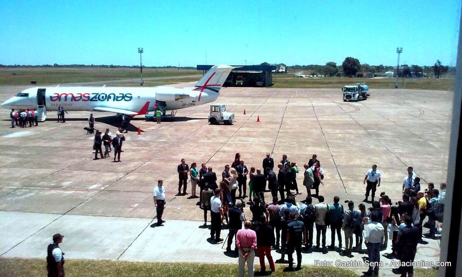 Amaszonas Paraguay inauguró sus vuelos entre Corrientes y Asunción