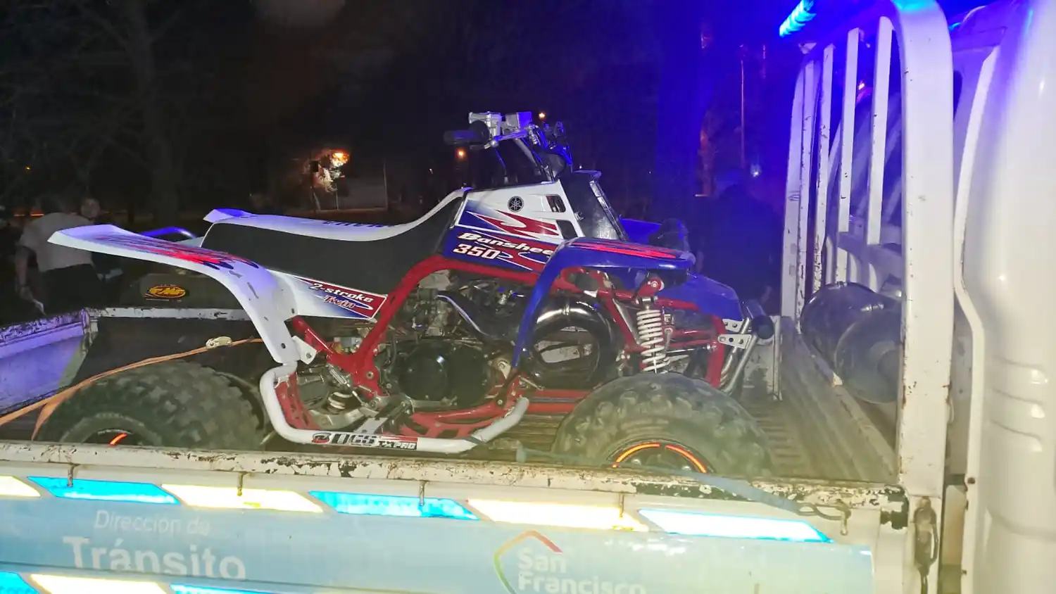 El cuadriciclo fue trasladado al Depósito Municipal.