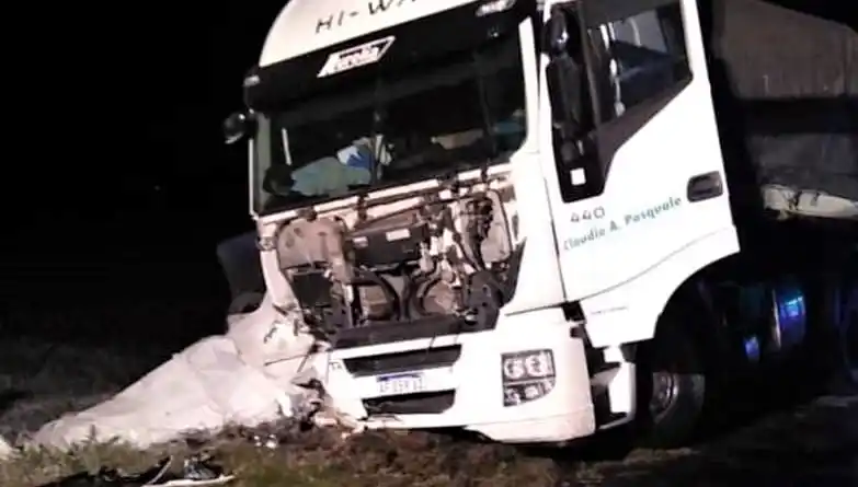 Chocó un camionero sampedrino en Chacabuco