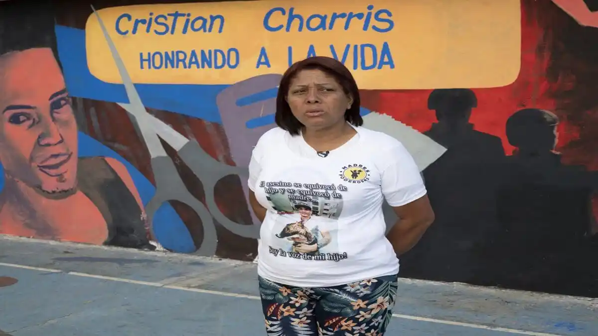 UN MURAL DESAFÍA a los esbirros: así denuncian las ejecuciones extrajudiciales en Venezuela