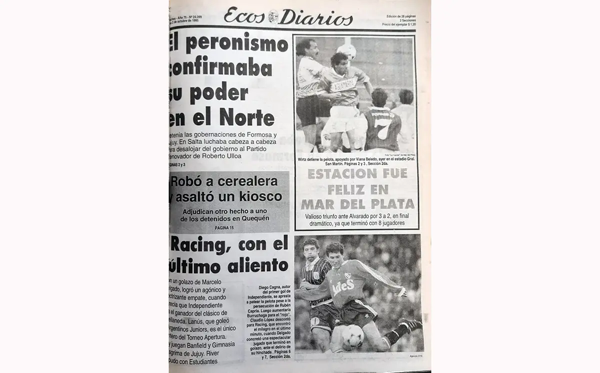 Lunes 2 de octubre de 1995