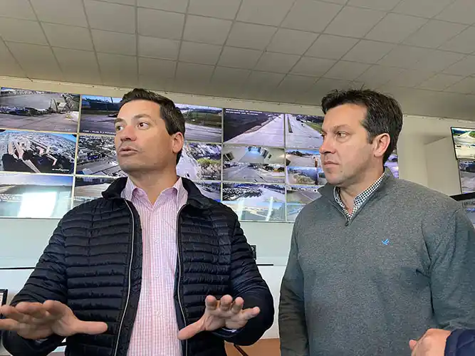 Rojas se reunió con vecinalistas y visitó la Multiagencia 911