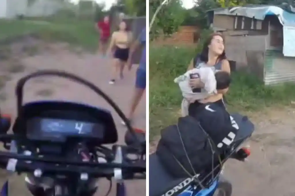 El desesperante rescate del bebé. (Foto: captura)