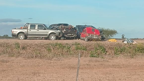 Accidente en cadena en Ruta 2: cinco vehículos involucrados y varias personas heridas