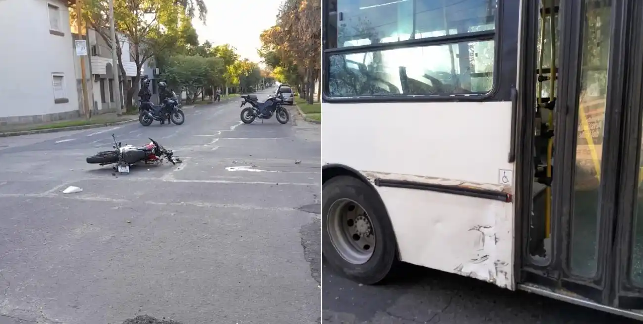 Tragedia: un motociclista perdió la vida tras sufrir severas heridas al impactar contra un colectivo