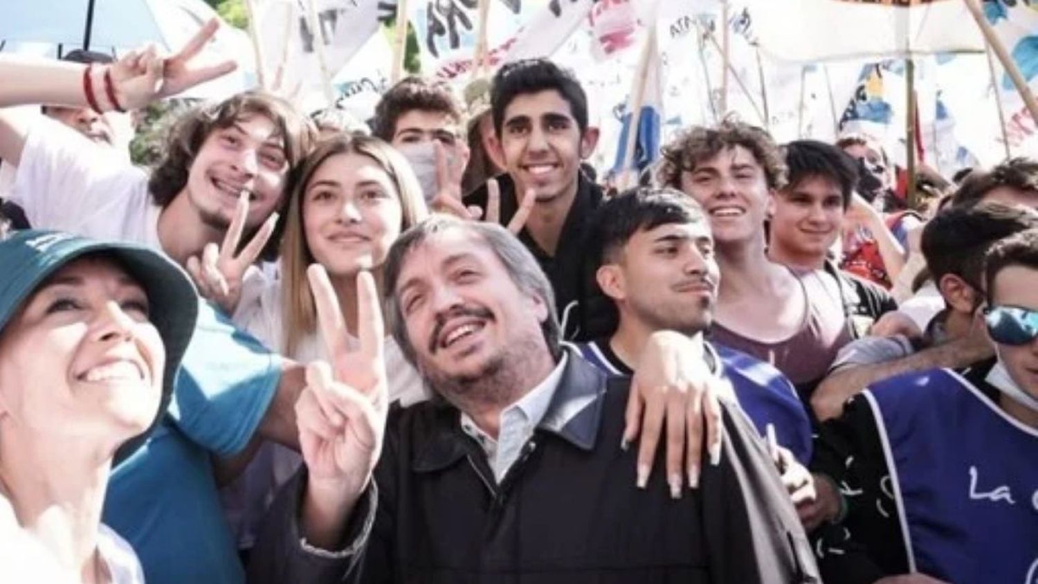 La Cámpora llegó a la Plaza de Mayo luego del discurso de Alberto Fernández