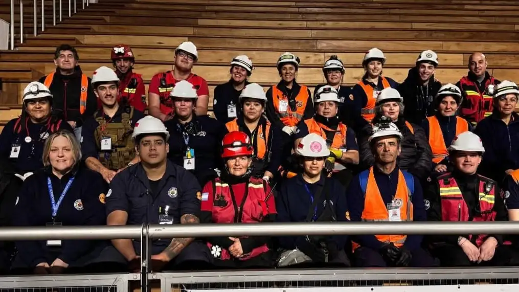 K9 junto a otras fuerzas locales que trabajaron en el evento musical.