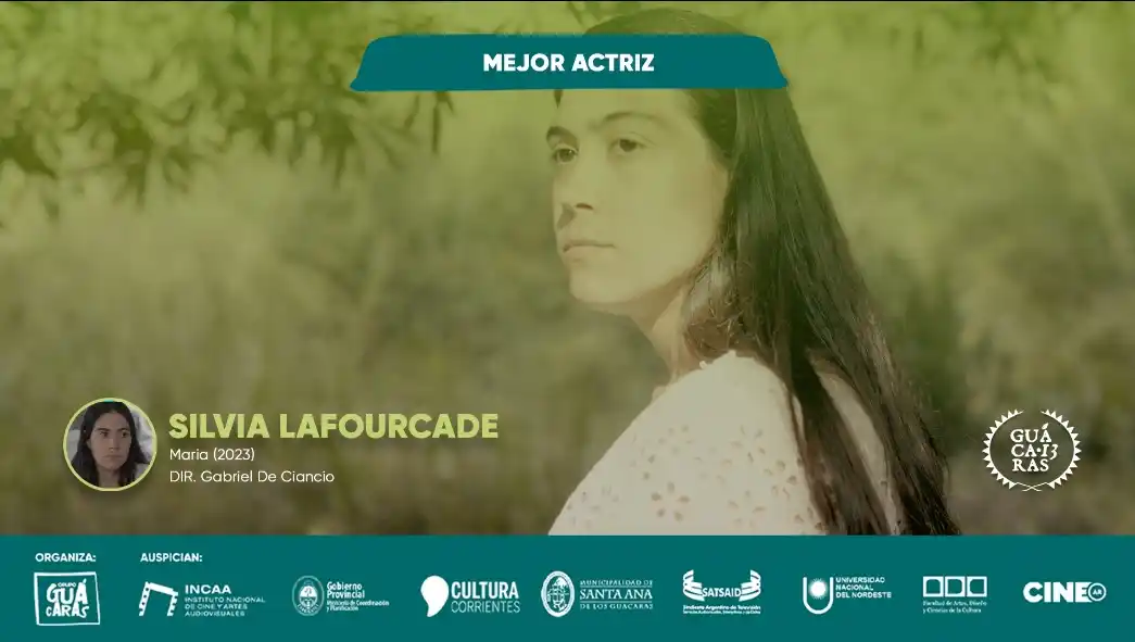 La concordiense Silvia Lafourcade fue premiada como Mejor Actriz
