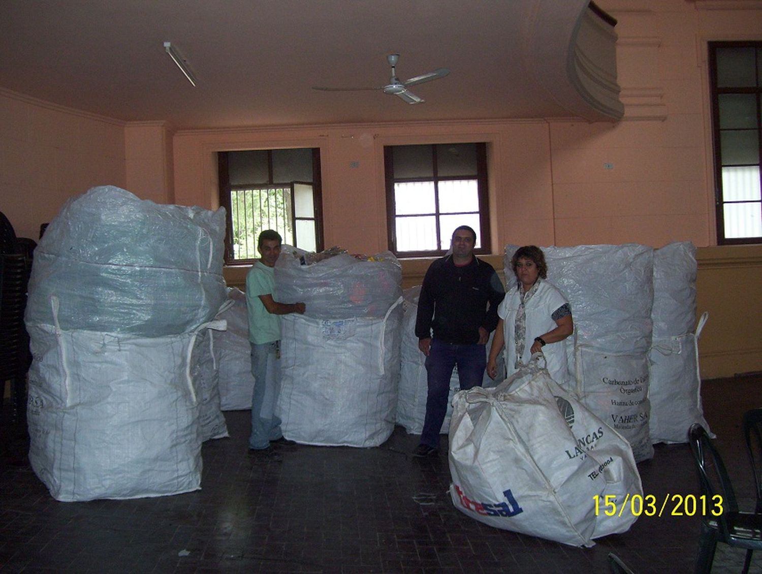 Acopio, reciclado y trabajo en escuelas