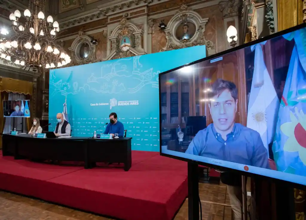 Kicillof anunció una apertura gradual y condicionada en AMBA