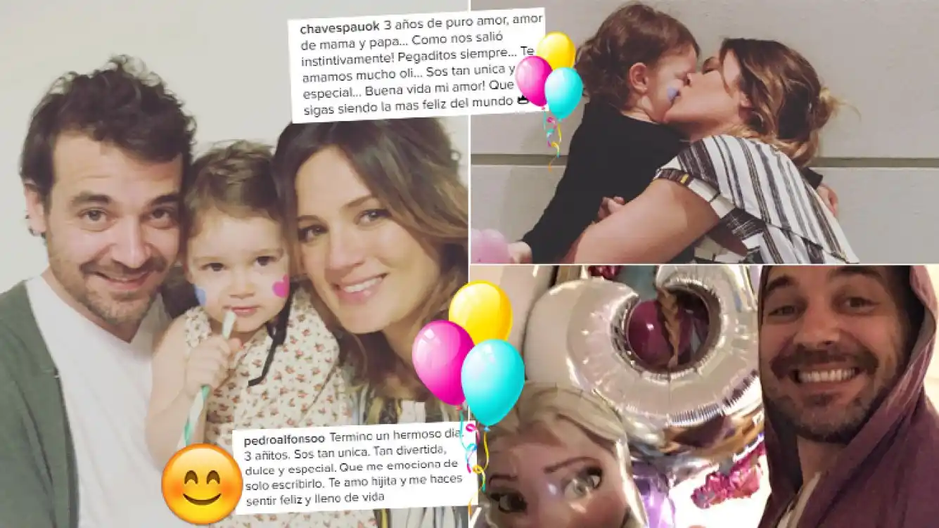 La hija de Paula Chaves y Pedro Alfonso cumplió tres años