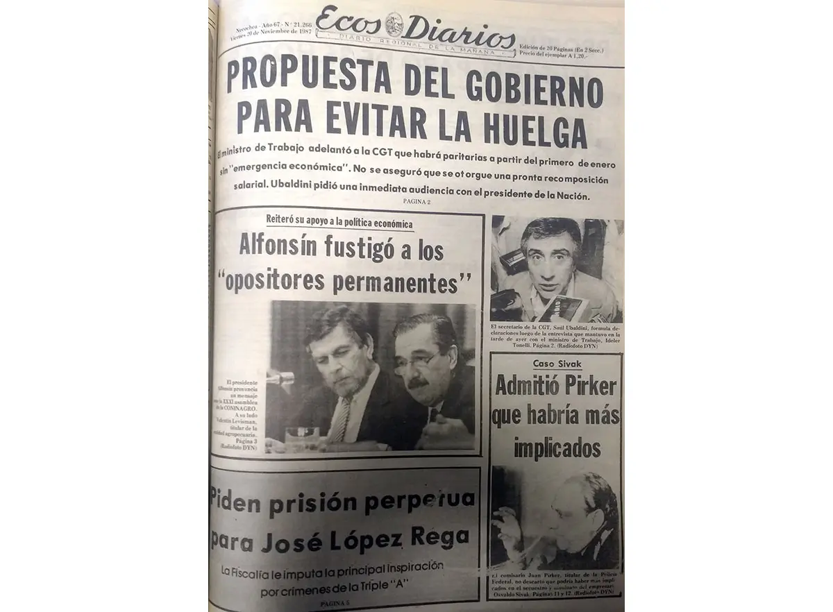 Viernes 20 de noviembre de 1987