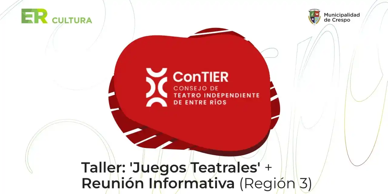 Encuentro teatral en Crespo: capacitación y diálogo para fortalecer el arte escénico