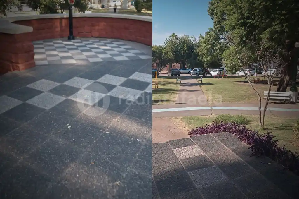 La plaza 9 de Julio, después de la intervención